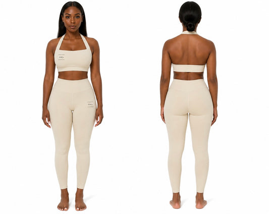 SHEs Activewear - Halter Cream Set